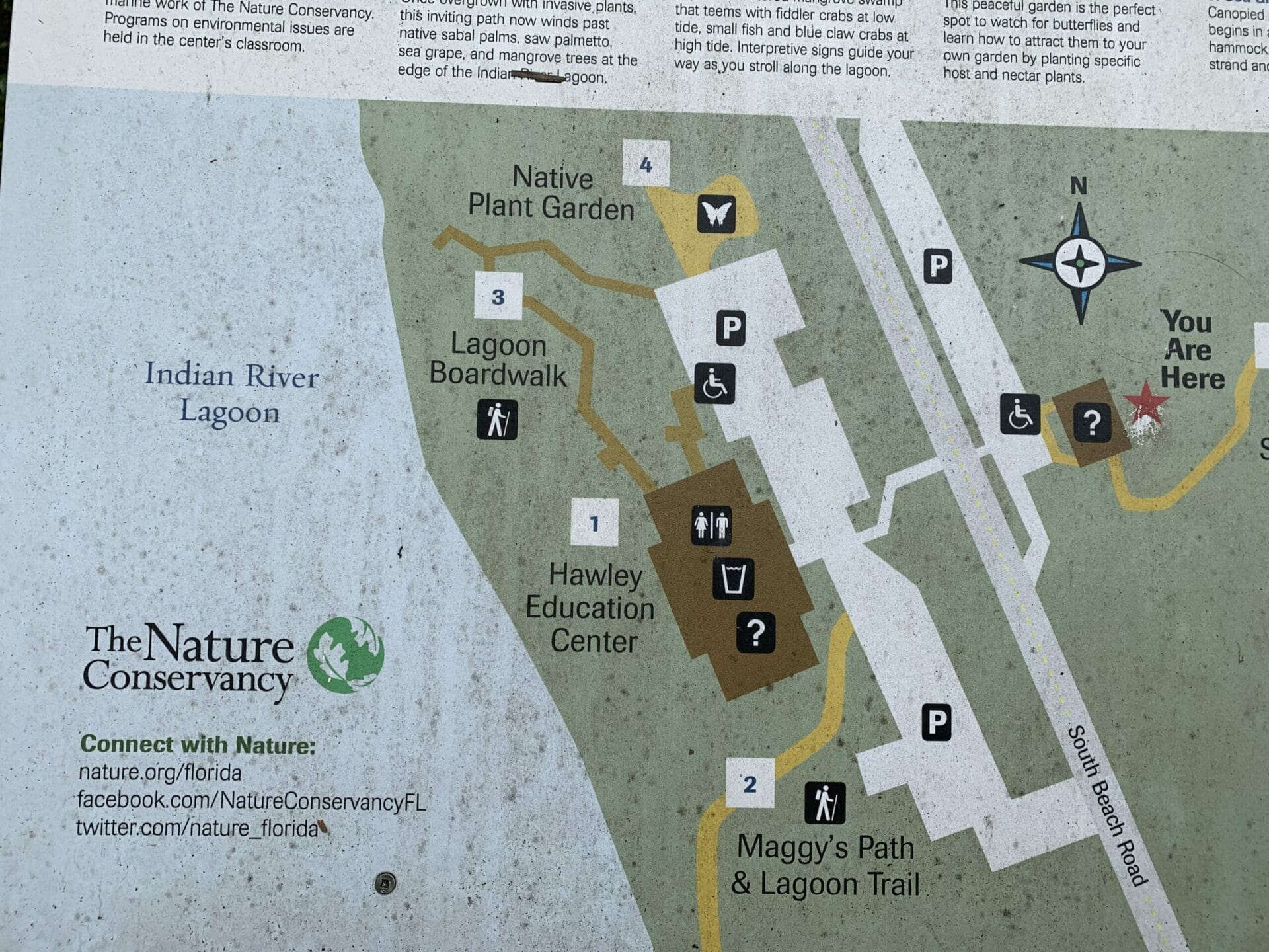 Blowing Rocks Preserve map