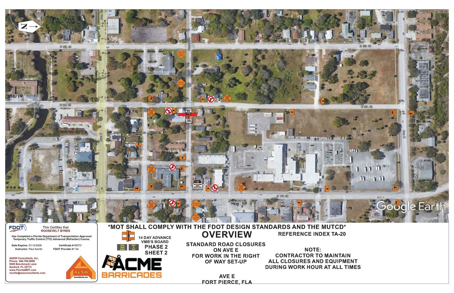 TRAFFIC ALERT / ROAD CLOSURE for Avenue D to Avenue E