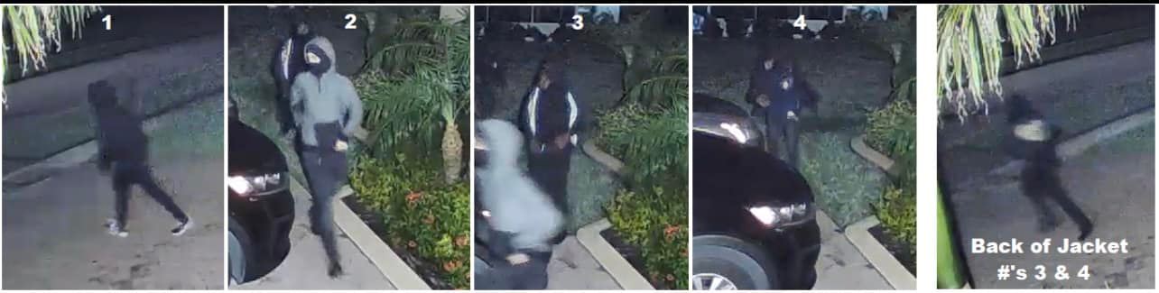 Fort Pierce Police investigate hooded suspects going thru unlocked vehicles