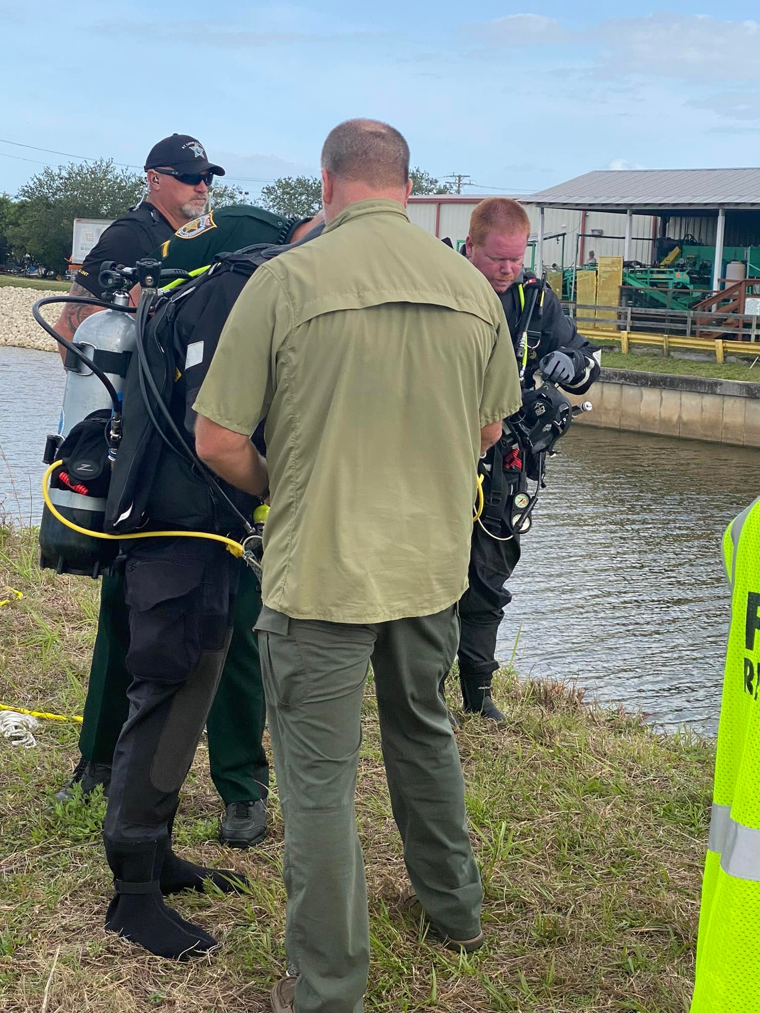 Fort Pierce Man swerved and ended up in the water. Pronounced dead at the scene.