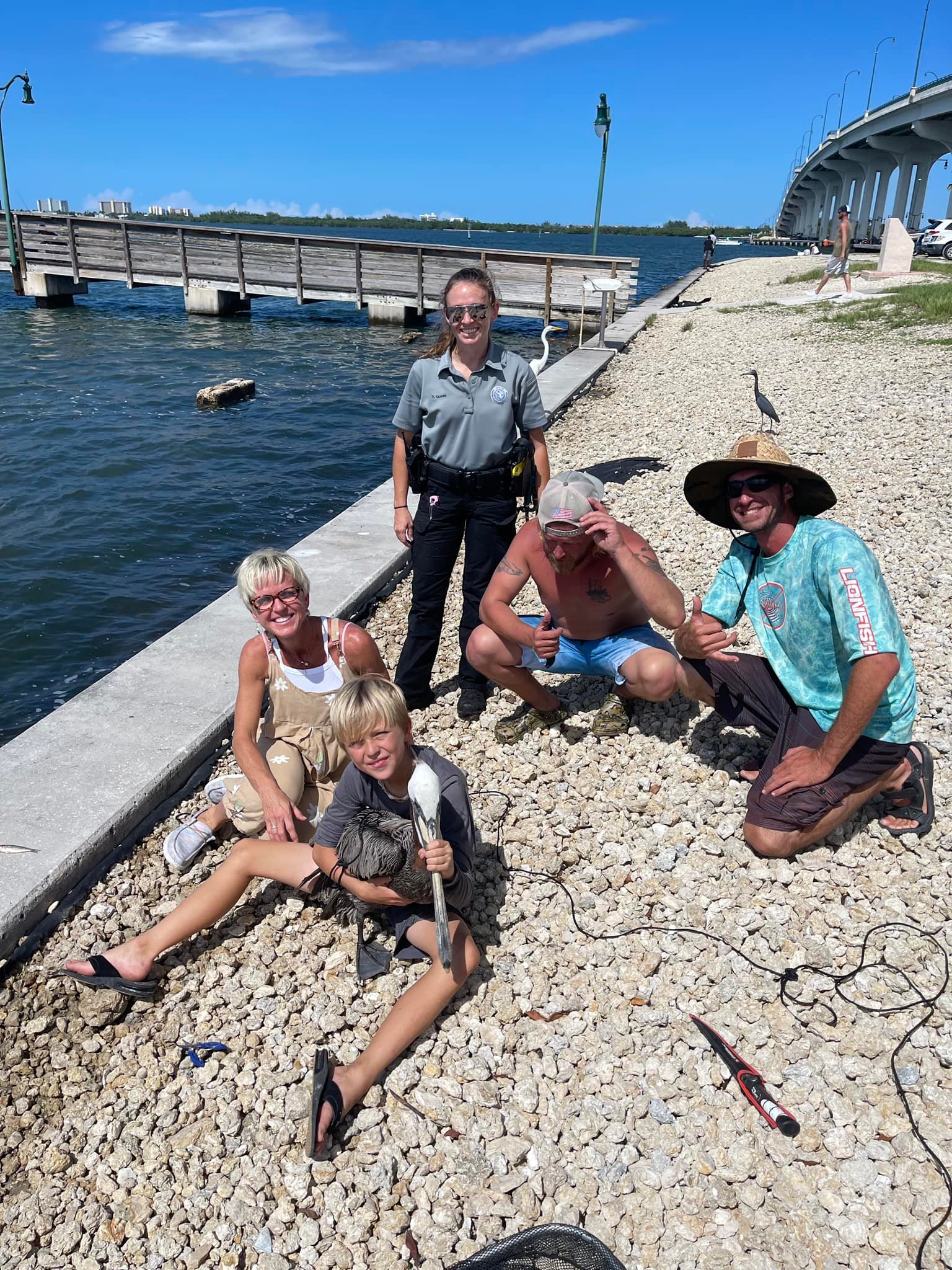 MCSO Animal Services Officers save a  pelican and 4 kittens 