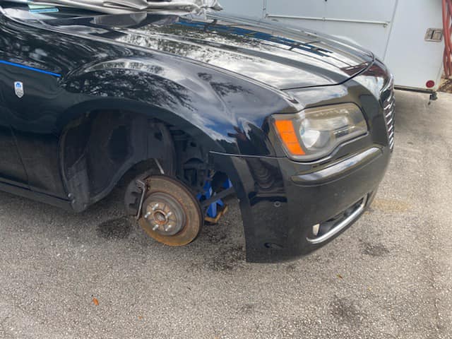 PSLPD: Suspect Arrested after Upgrading His Vehicle with Stolen Rims and Tires. Victim’s Vehicle Left on Cinder Blocks