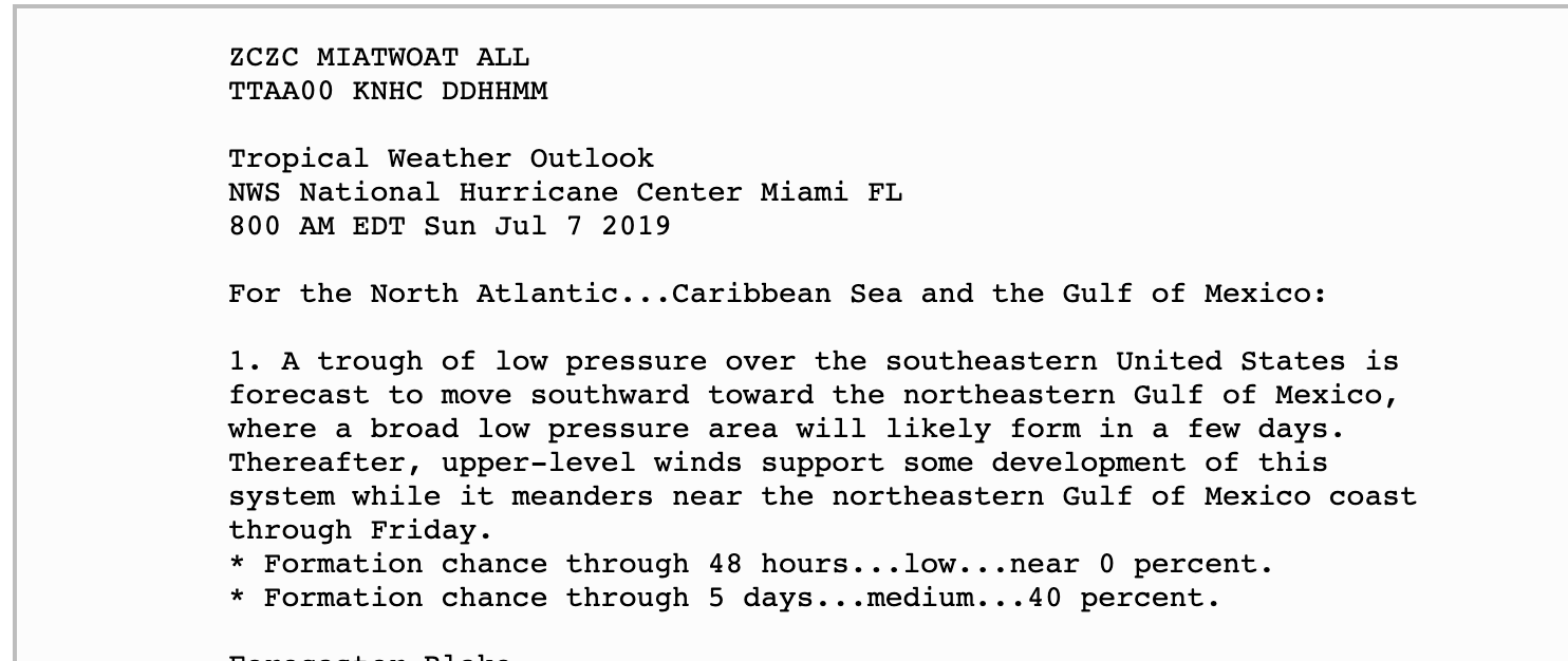 A Tropical Depression or Tropical Storm Might Form in the Gulf of Mexico 