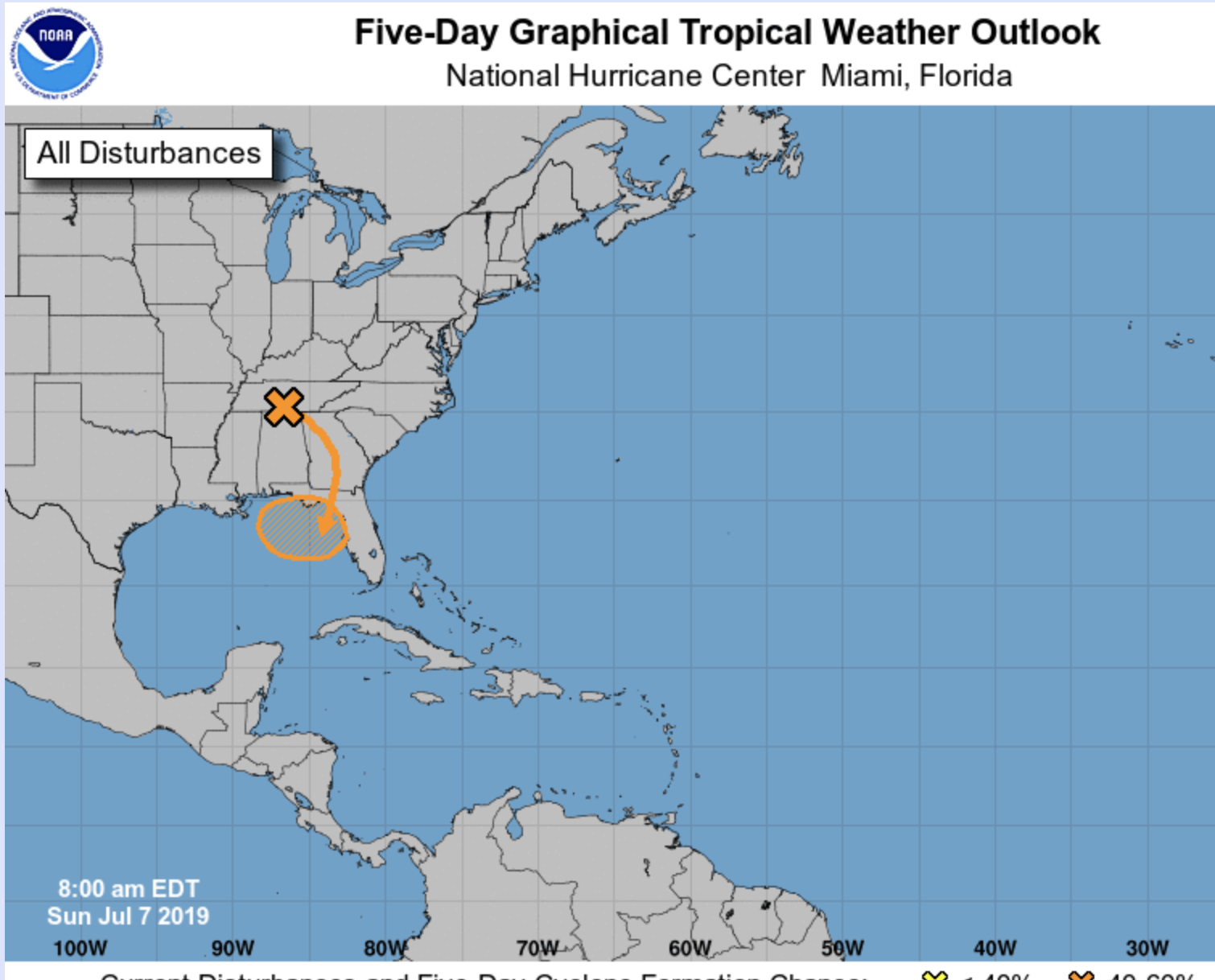 A Tropical Depression or Tropical Storm Might Form in the Gulf of Mexico 