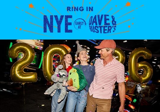 Dave and Buster's New Year’s Eve Port St. Lucie