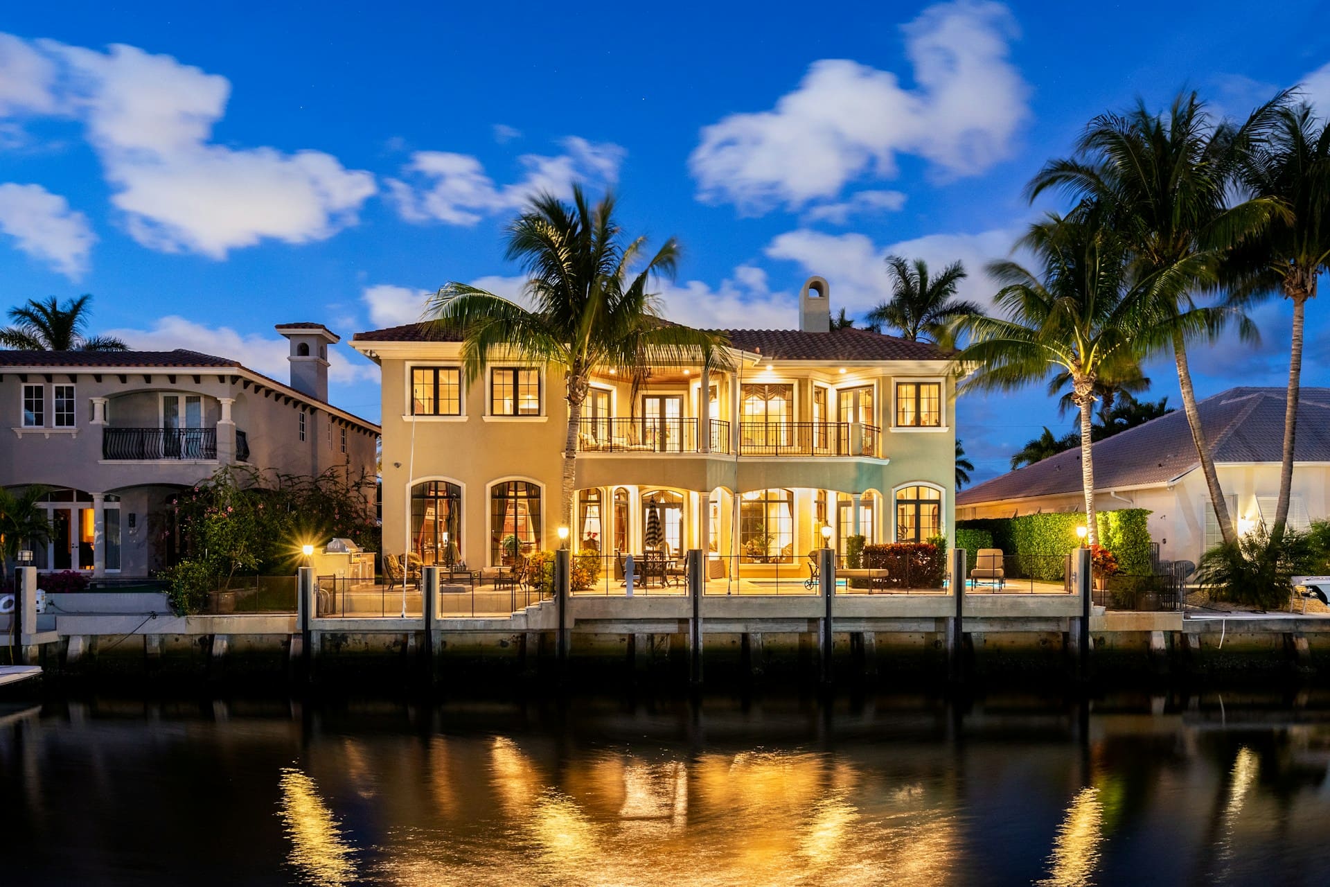 waterfront luxury house