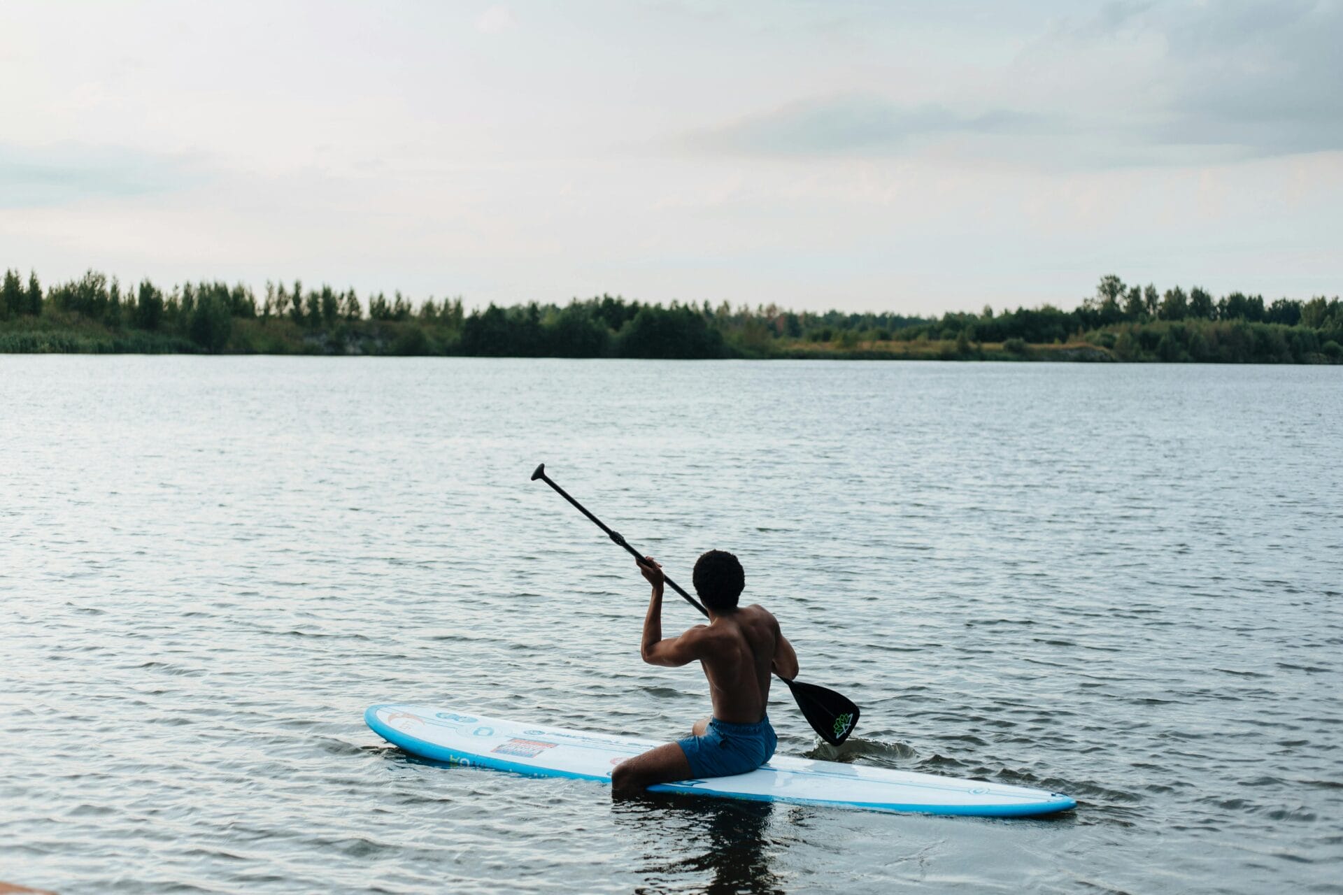 Paddleboarding in Stuart Sandbar