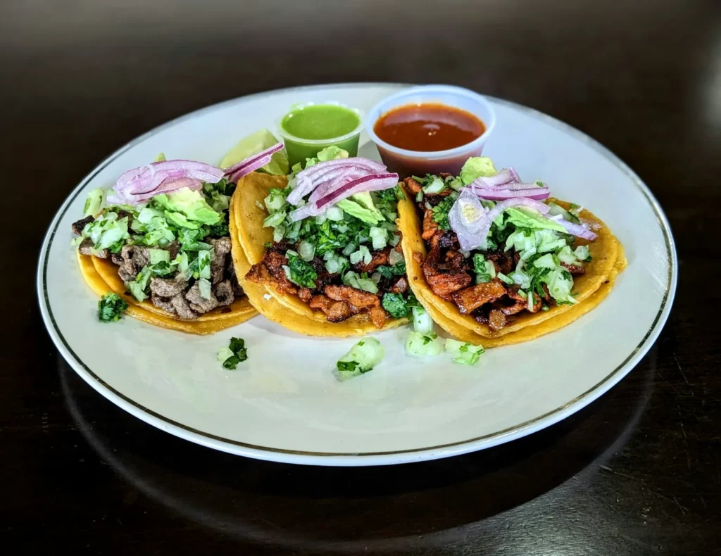 Tacos on a plate